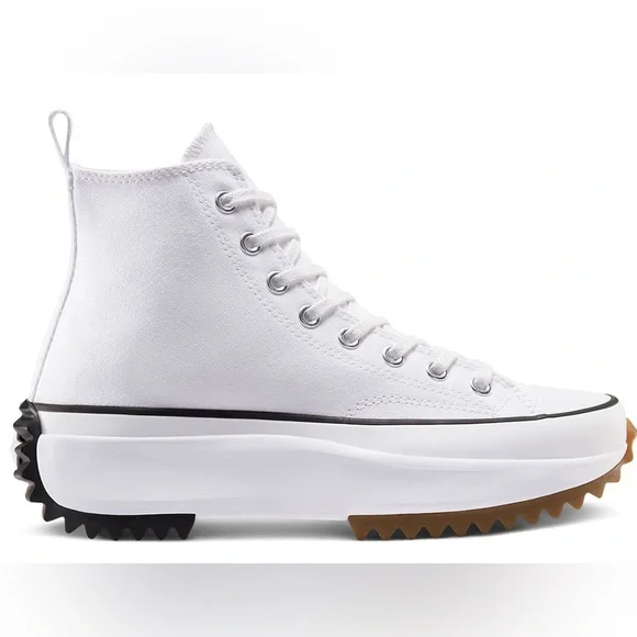 Converse Run Star Hike High “White Black” Women’s Sneaker - Picture 3 of 4